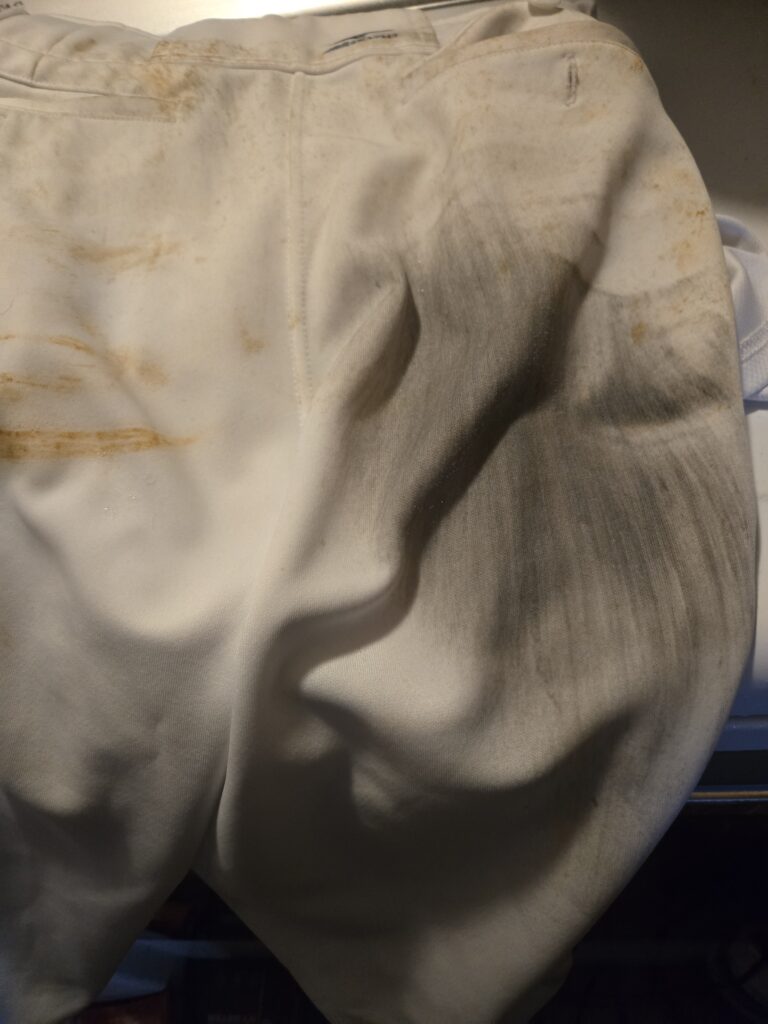 Dirty Baseball Pants Before Charlie's Soap: Charlie's Soap Review