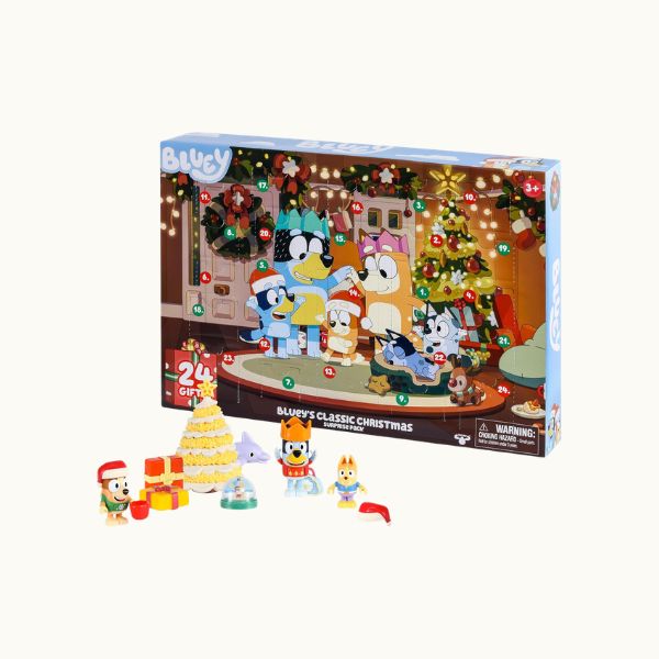 Bluey Advent Calendar 2026, 24 Days of Surprises, Mini Tree Includes 3 mini figures, 16 holiday accessories, 5 stickers, plus Bartlebee, Bluey, and Bingo...