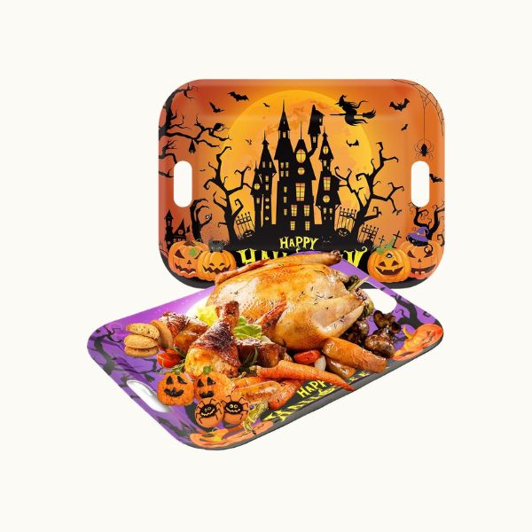 _gisgfim 2Pcs Halloween Serving Trays