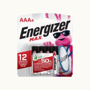 Energizer MAX AAA Batteries (4 Pack), Triple A Alkaline Batteries