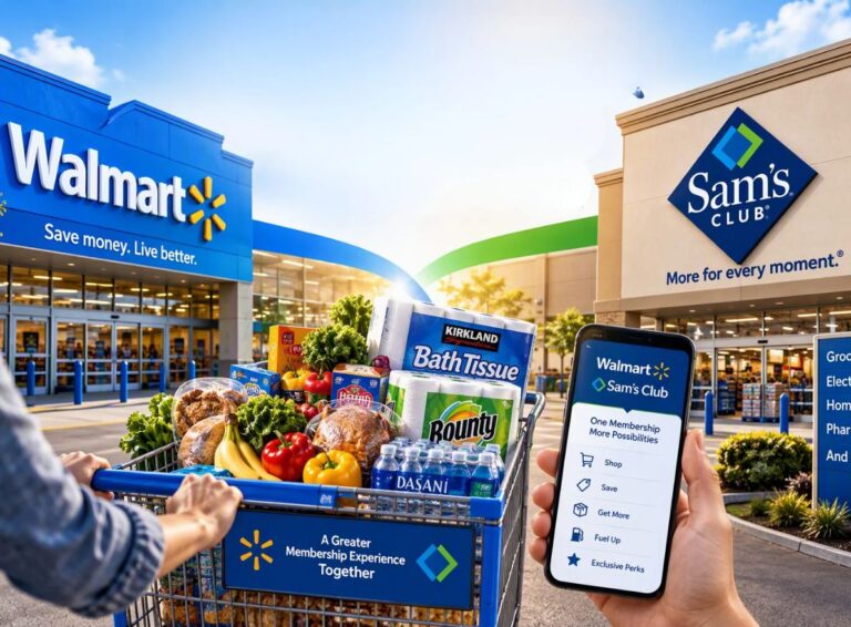 Walmart Plus Sam’s Club membership benefits explained