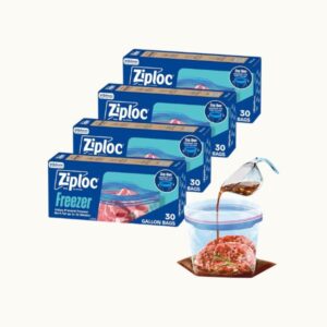 _Ziploc Gallon Freezer Bags, Food Storage, 120 Total Bags